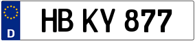 Trailer License Plate